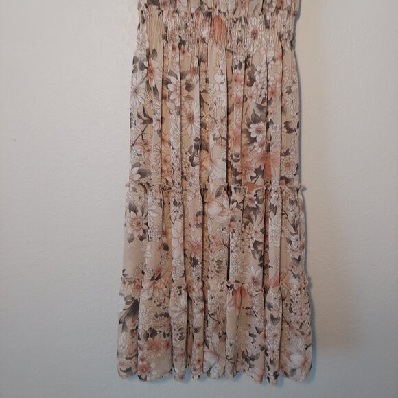 Kate & Lily Floral Smocked Midi Dress | Size 6 - Picture 5 of 9